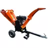 Broyeur de branches 15CV moteur Loncin, tractable avec attelage.