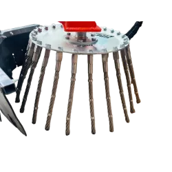 La brosse a 25 dents en métal pour son utilisation