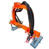 Les flexibles hydrauliques sont gainés.