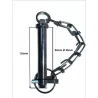 Axe Ø25 mm en acier bichromaté avec chaîne et goupille pour attelage 3 points Cat.1 – LIDERFARM