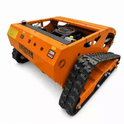 Robot tondeuse sur chenilles 80 cm vue arrière droite