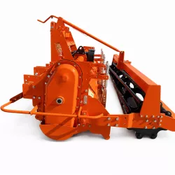 Vue latérale droite de la fraise rotative agricole 3,00 m