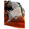 Bloc de distribution hydraulique avec raccords monté sur l’épareuse LIDERFARM