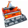 Enfouisseur de pierres LIDERFARM 105 cm, vue arrière avec rouleau grillagé.