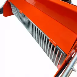 Grille de séparation arrière de l’enfouisseur de pierres LIDERFARM de 1,25 m, vue rapprochée.