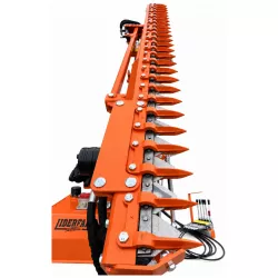 Vue longitudinale des sections et doigts de protection de la barre de coupe LIDERFARM de 160 cm