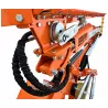 Transmission par excentrique et bielle, avec articulation de la barre de coupe du taille-haie LIDERFARM