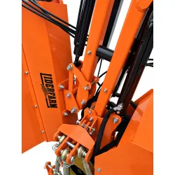 Articulations du bras, vérins et axes de l’épareuse LIDERFARM 60 cm