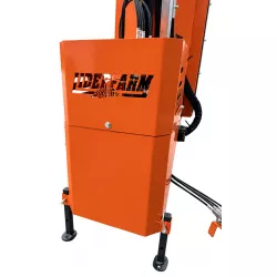 Carter de protection avec logo ajouré et béquilles de remisage de l’épareuse LIDERFARM 60 cm