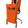 Carter de protection avec logo ajouré et béquilles de remisage de l’épareuse LIDERFARM 60 cm