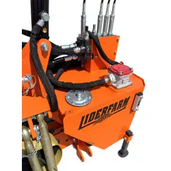 Réservoir, filtre à huile et distributeur hydrauliques de l’épareuse LIDERFARM 100 cm