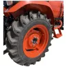 Roue arrière droite et pneu agraire à crampons du micro-tracteur LIDERFARM LF-26