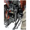 Détail de l’attelage trois points et de la prise de force arrière du micro-tracteur LIDERFARM LF-26
