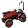 Vue de trois quarts avant gauche du micro-tracteur LIDERFARM LF-26 à pneus industriels