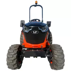 Micro-tracteur LIDERFARM LF-26 à pneus industriels, vue de face
