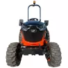 Micro-tracteur LIDERFARM LF-26 à pneus industriels, vue de face