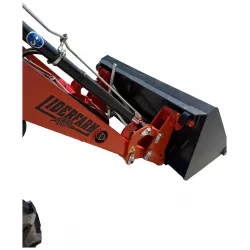 Godet du chargeur frontal LIDERFARM LF-26 et son mécanisme de basculement