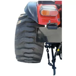 Roue arrière à pneu industriel et feu arrière du micro-tracteur LIDERFARM LF-26