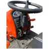 Colonne de direction et commandes sous le volant du micro-tracteur LIDERFARM LF-26