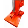 Coin de fendage en position basse sur le socle de la fendeuse LIDERFARM 26T