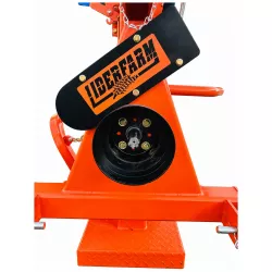 Entrée de prise de force et bâti arrière de la fendeuse sur tracteur LIDERFARM 26T