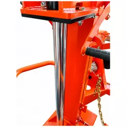Tige chromée du vérin et colonne de guidage de la fendeuse LIDERFARM 26T