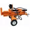 Vue latérale côté attelage de la fendeuse thermique LIDERFARM 35T