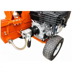 Pompe hydraulique et raccordement au moteur thermique de la fendeuse LIDERFARM 15T