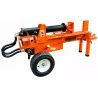 Vue latérale de la fendeuse LIDERFARM 15T avec vérin hydraulique et flexibles