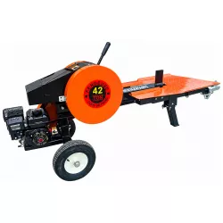 Vue arrière côté moteur de la fendeuse LIDERFARM cinétique 42T