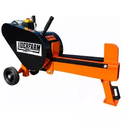 Fendeuse électrique LIDERFARM 5T, vue générale côté carter de protection.