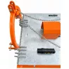 Chaînes de maintien de l’attelage et capot de protection du boîtier du gyrobroyeur galvanisé LIDERFARM 1,20 m