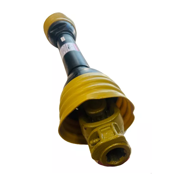 Arbre de transmission catégorie 5 avec protections jaunes et chaînes Arbre de transmission catégorie 5 avec protections jaunes et chaînes