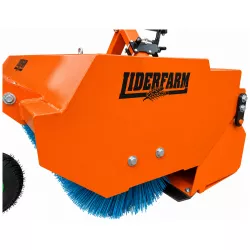 Carter latéral de transmission avec logo LIDERFARM sur la balayeuse 1,90 m