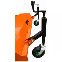 Roue de support et manivelle de réglage de la balayeuse LIDERFARM 1,90 m