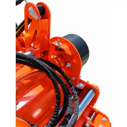 Chape de troisième point et articulation centrale du broyeur semi-forestier LIDERFARM 1,60 m