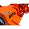 Renforts du châssis et articulation du broyeur semi-forestier LIDERFARM 2 m