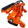 Vue de dessus du broyeur semi-forestier LIDERFARM 2 m avec articulation et flexibles hydrauliques