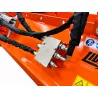 Bloc hydraulique et raccordements des flexibles de la tête de broyage lourde LIDERFARM 1 m