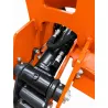 Détail du vérin et des raccords hydrauliques du grappin coupeur LIDERFARM GCL180
