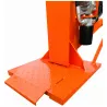 Socle vu côté filtre de la fendeuse LIDERFARM 18T dégagement 1m10