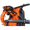Broyeur forestier LIDERFARM LFM140 1,40 m — vue supérieure de l’attelage et des flexibles hydrauliques.