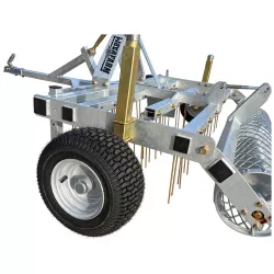 Roue de transport et support du rouleau de la herse de carrière LIDERFARM 1m60 pour quad