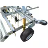 Manivelle de réglage et roue de transport de la herse de carrière LIDERFARM 2m00 pour quad