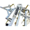 Montant galvanisé et fixations de la herse de carrière LIDERFARM 2m00 pour quad