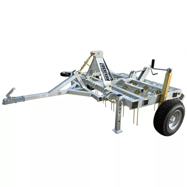 Herse de carrière équestre LIDERFARM 2m00 pour quad avec timon d’attelage et rouleau Herse de carrière équestre LIDERFARM 2m00 pour quad avec timon d’attelage et rouleau