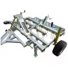 Herse de carrière LIDERFARM 2m00 pour quad — vue plongeante du châssis galvanisé et des dents