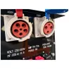Prises industrielles ouvertes 400 V triphasé et 230 V monophasé du générateur LIDERFARM 50 kVA