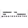 Grand autocollant pour micro tracteur Yanmar