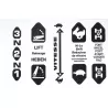 Autocollant 3 modèles